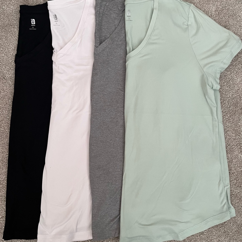 T-Shirt Bundle -  Black, White, Gray, and Mint